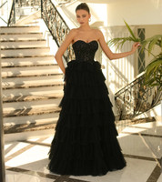 PRE ORDER Nicoletta NC1045 Gown - Black