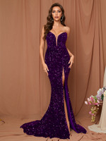 Mila Label Kassandra Gown - Purple