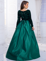 Mila Label Layna Gown - Emerald Green