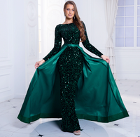 Mila Label Layna Gown - Emerald Green