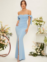 Mila Label Kandice Gown - Pastel Blue