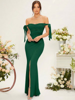 Mila Label Kandice Gown - Dark Green