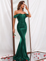 Mila Label Mia Gown - Emerald Green