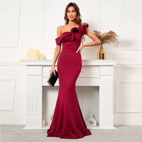 Mila Label Sally Gown -  Maroon