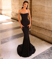 Nicoletta NC1086 Gown - Black