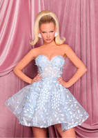 Nicoletta NC3086 Dress - Dove Blue