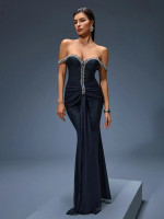 House of Troy Iris Bandage Dress - Black