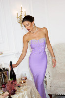 House of Troy Anka Bandage Dress - Lilac