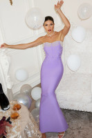 House of Troy Anka Bandage Dress - Lilac