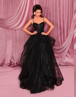 PRE ORDER Nicoletta NC3010 Gown - Black Brown