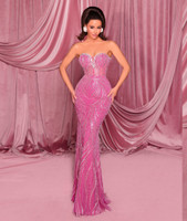 Nicoletta NC3058 Gown - Fuchsia