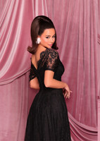 Nicoletta NC3035 Gown - Black/Nude
