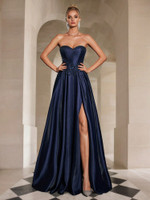 Mila Label Layna Gown - Navy Blue