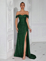 Mila Label Tyra Gown - Emerald Green