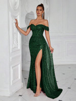 Mila Label Tyra Gown - Emerald Green