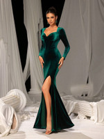 Mila Label Maxine Gown - Deep Green