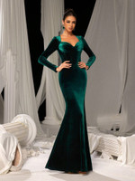Mila Label Maxine Gown - Deep Green
