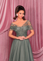 Nicoletta NC3033 Gown - Steel