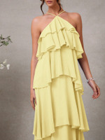 Mila Label Jazz Gown - Lemon Yellow