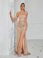 Mila Label Elisa Dress - Champagne