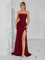 Mila Label Elisa Dress - Burgundy