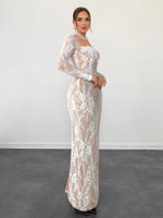 Mila Label Percy Dress - White/Nude
