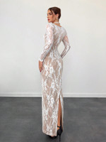 Mila Label Percy Dress - White/Nude