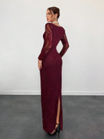 Mila Label Percy Dress - Wine Red