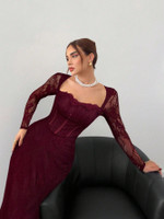 Mila Label Percy Dress - Wine Red