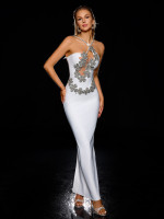 Amara Bandage Dress - White