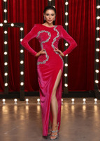 House of Troy Dina Gown - Fuchsia