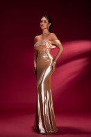 House of Troy Stassy Gown - Metallic Rose Gold
