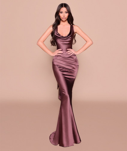 Nicoletta NC3020 Gown - Burnt Umber
