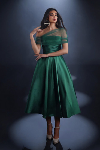 Nicoletta NC4041 Gown - Emerald Green