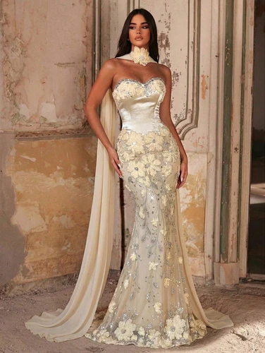 Mila Label Virginia Gown - Pastel Yellow