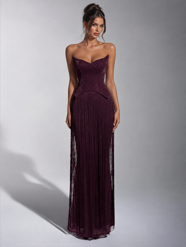 Mila Label Blake Gown - Plum