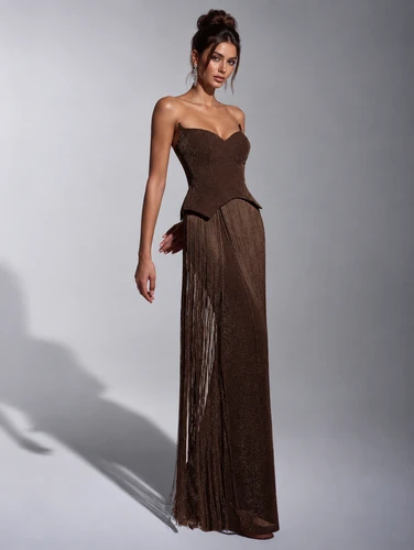 Mila Label Blake Gown - Brown