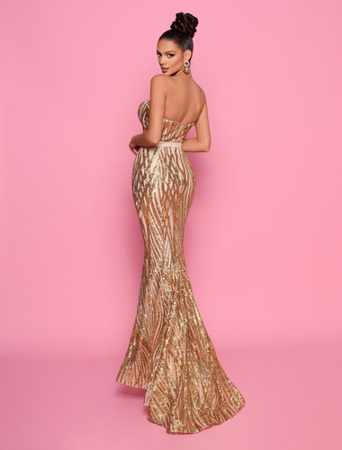 Nicoletta NP174 Gown - Gold