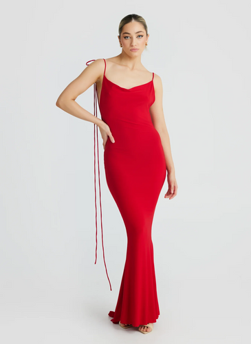 Mélani Cristina Mermaid Gown - Red