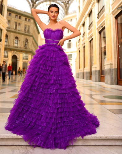 Nicoletta NC1047 Gown - Purple