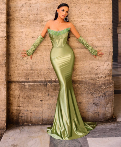 Nicoletta NC1093 Gown - Soft Sage