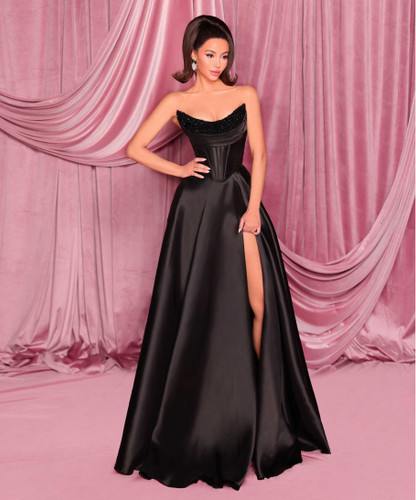 PRE ORDER Nicoletta NC3096 Gown - Black