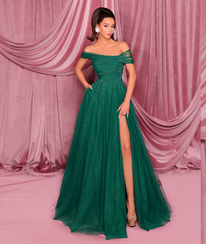 Nicoletta NC3017 Gown - Emerald