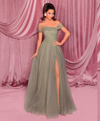 Nicoletta NC3017 Gown - Dusty Sage