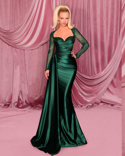 Nicoletta NC3078 Gown - Deep Emerald