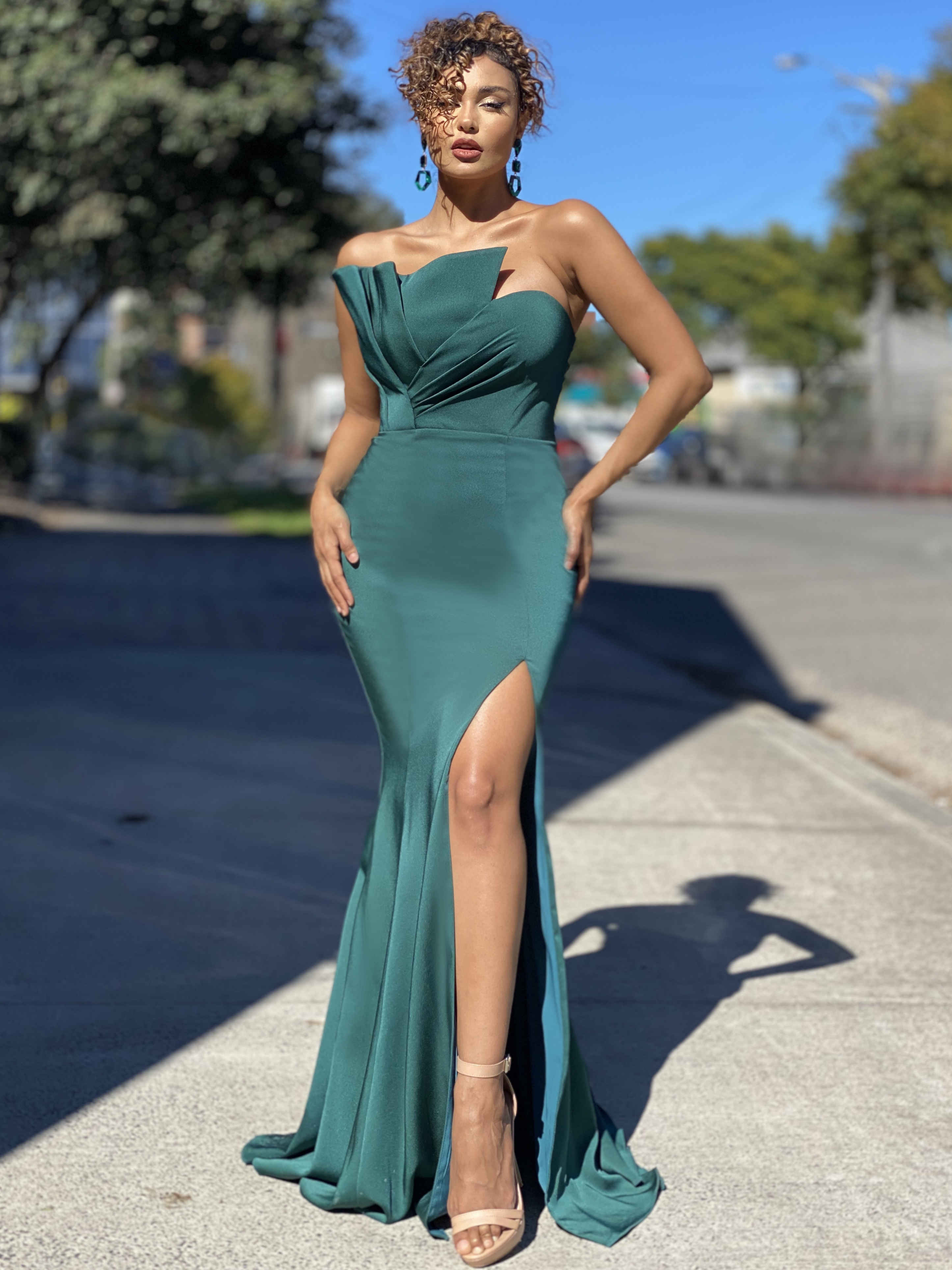 Jadore JX4046 Gown - Emerald - House of 