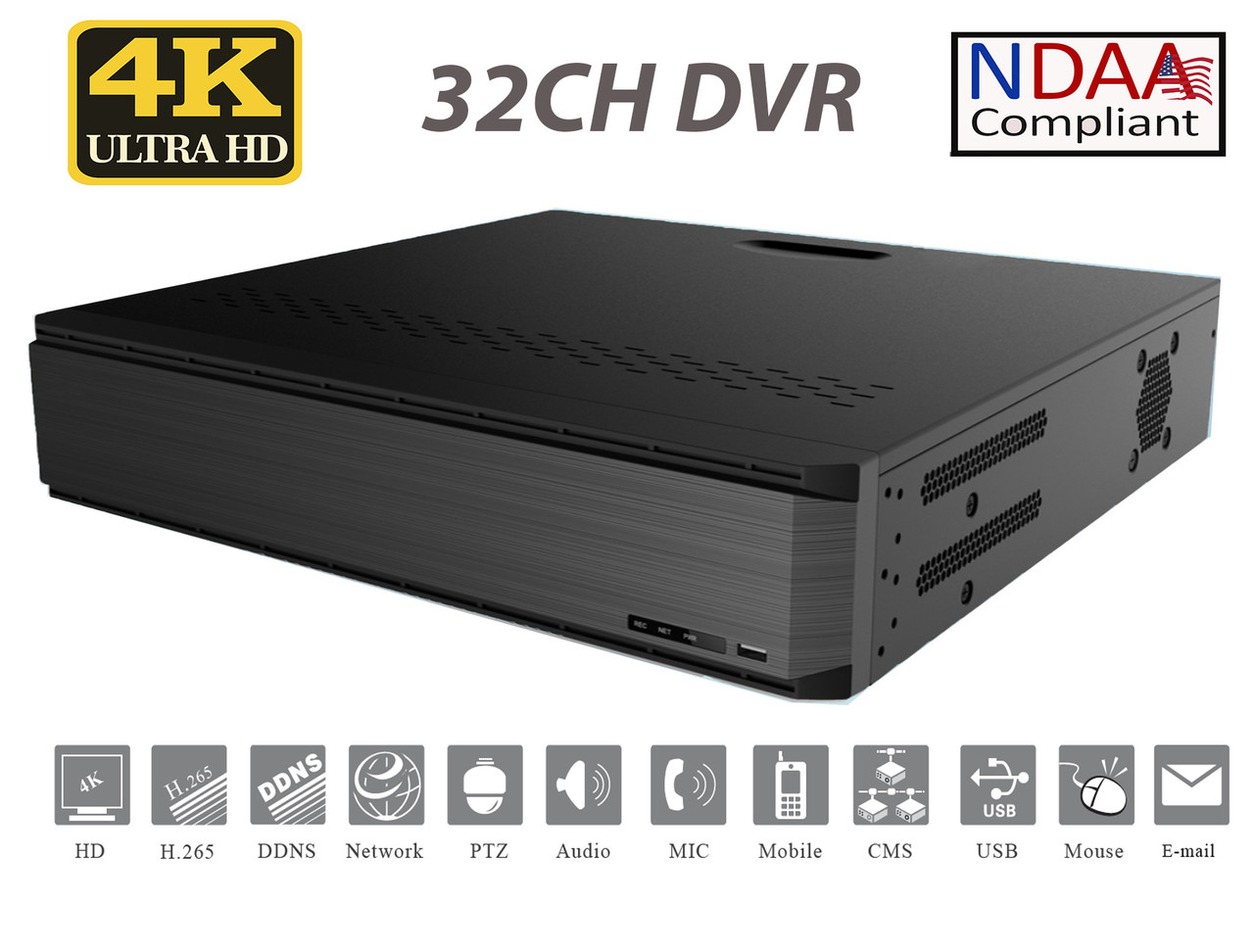 SuperLive 32CH HD Analog 8MP 4K +8CH IP Hybrid DVR, Smart Human