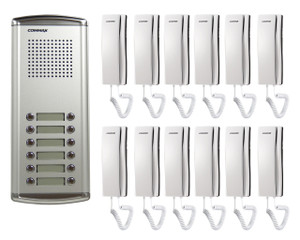 COMMAX 12-Apartment Audio Intercom KIT DR-12AM x1/ DP-SS x12/AC ADAPTOR x1 COMMAX 12-Apartment Audio Intercom KIT DR-12AM x1/ DP-SS x12/AC ADAPTOR x1