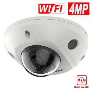 Hikvision DS-2CD2543G2-IWS(2.8mm) 4MP AcuSense WiFi Built-in Mic IR Mini Dome IP PoE Network Camera 2.8mm Lens