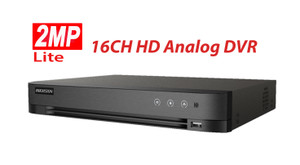 Hikvision 16CH 2MP Hybrid DVR DS-7216HGHI-M1 -16 Channels TURBOHD + 2 IP Channels, 1xSATA, Audio-Over-Coax, Free Mobile Hik-Connect APP for Remote Access